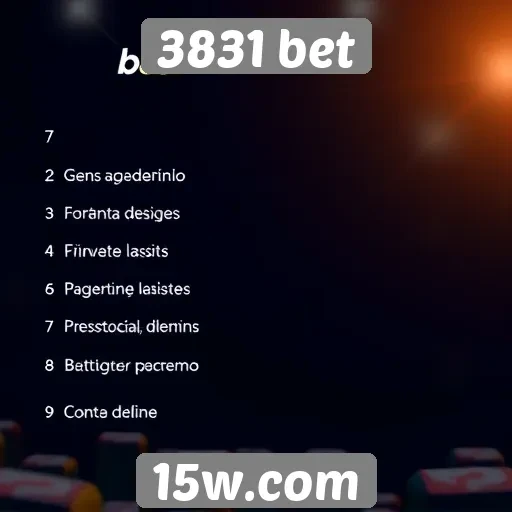 Métodos de pagamento disponíveis no site 3831 bet